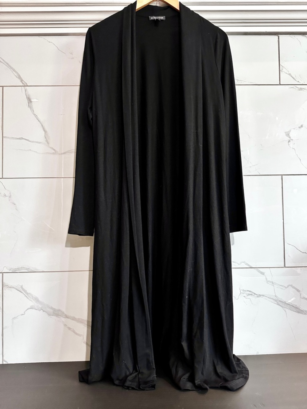 Eileen Fisher Long Open Front Duster Cardigan